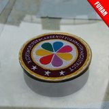 Garment Accessories Colorful Design Round Woven Label