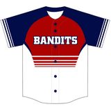 Customized Youth Dye Sublimation Baseball Tops in High Quality