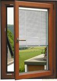 Thermal Break Aluminium Casement Window with Mosquito Net