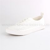 Men Casual White Shoes with Breathable Drilled Holes (SNC-78002)