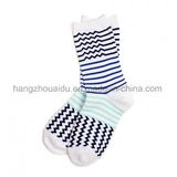 Simple Wavy Lines Babay Anti-Skid Non-Slippery Grip Cotton Sock