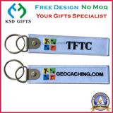 Custom Logo Design Remove Before Flight Embroidery Keyring