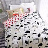 Luxury Cotton Bed Sheet Duvet Cover Bedding Set