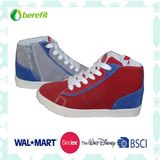 Children's Canvas Shoes with PU Upper and Beautiful Upper