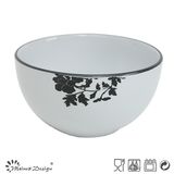 Custom Black and White Bowl