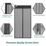 2018 Customized Magnetic Screen Door Door Fly Screen