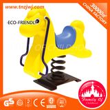 Plastic Rocking Horse Exciting Children Spring Steel Rider
