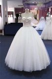 Strapless Satin Ball Bridal Wedding Dress Gown Gowns (Q90370)