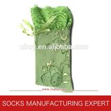 Lady Lace Decorated Cotton Sock