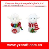 Christmas Decoration (ZY14Y690-1-2) Christmas Sheep Candy Jar Fabric Manufacturers