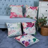 Digital Print Decorative Cushion/Pillow with Botanical&Floral Pattern (MX-08)