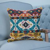 Digital Print Decorative Cushion/Pillow with Ikat Geometric Pattern (MX-05D/E/F/G/H/I)