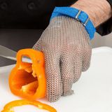 Stainless Steel Mesh Gloves with Hook Strap