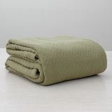 Soft Herringbone Cotton Blanket