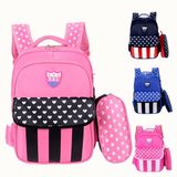 Contrast Color Students' Bag Korean Style Light Backpack