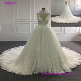 Bling Wedding Ball Gowns A-Line Lace Tulle Bridal Dress 2018