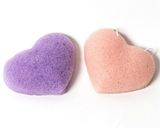 Heart Shape Japan Konjac Sponge for Face Cleaning