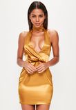 Gold Stamping Ladies Evening Gown
