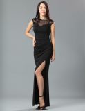 Black New Arrivals Super Customized OEM Services Wholesale Sequined Long Prom Dresses