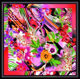 Digital Print Custom Fashion Silk Scarf (F13-0066)