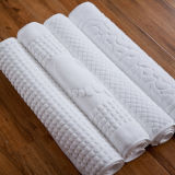 100% Cotton Anti-Slip White Floor Towels for Hotel