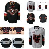 Customize Whl Calgary Hitmen Embroidered Goalit Cut Hockey Jerseys