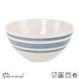 Hot Selling Blue Circle Hand Painting Rice Bowl