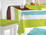 PVC Printed Pattern and Square Shape Table Cloth with Nonwoven Backing