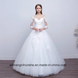 Elegant Sweet Flowers Floor-Length Wedding Dress of Princess Bridal Gown
