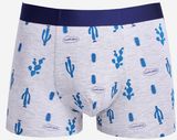 New Print Design Viscose Men's Boxer Brief Underwear with Eco Permit