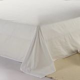 100% Natural Pure Cotton Solid Colour Fabric Bed Sheet