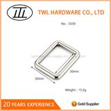 Nickel Finish Cast Rectangle Ring Buckle for Handbag