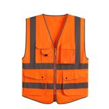 Lime Color Cotton Flame Retardant Maintenance Security Airline Hi-Vis Vest