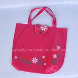 Soft 210d Polyester Foldable Ladies Tote Shopping Bags