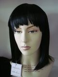 Fashion Long Straight Dark Brown Women Wigs with Bangs
