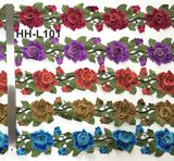 Manufacture Multicolor National Style Embroidery 3D Flower Lace