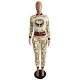 Classic Print Autumn Men's and Women's Fashion Suit