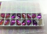 Fuchsia Teardrop Sewing Stones Beads Strass Buttons