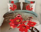 High Density 100% Cotton Bedding Set in Big Flower