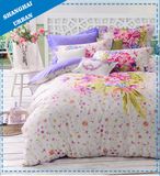 3 Pieces Flower Print Bedding Duvet with Cover Set