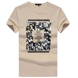 Round Neck Short Sleeve Soft Printed Tee Shirts