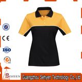 Factory High Quality Fashion Women High Collar Polo Tshirt