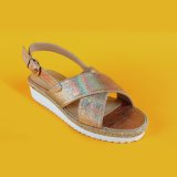 Women Summer Jute Wrapped EVA Outsole Wedge Ankel Strap Sandals