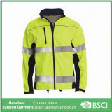 High Visibility Mens 100% Polyester Safety Reflective Jacket