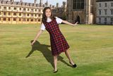 Beautiful School Uniform Girls Plaid Dress--MD2a13