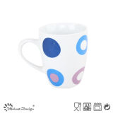 10oz Porcelain Ceramic Coffee Mug with Decal for Promotion