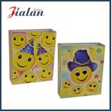 128GSM Glossy Laminated Coated Paper Gift Bag with Smile Face