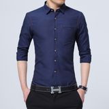 Men's Shirt Long Sleeve Slim Fit Shirt Casual Spring High Quality Men's Shirts