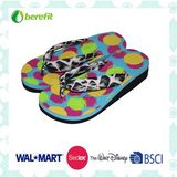 Canvas Straps with Delicate Decoration, Women's Slippers