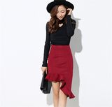Women Autumn Winter Mermaid Fishtail Bodycon Skirt